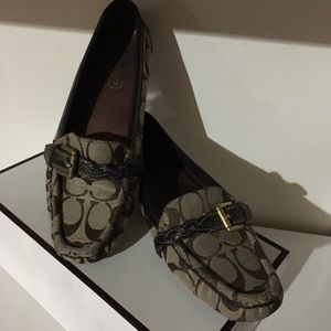 Coach C Print Loafers